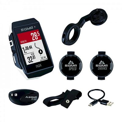 Превью  Велокомпьютер SIGMA ROX 11.1 Evo Sensor Set беспроводной (150+ функций) Белый